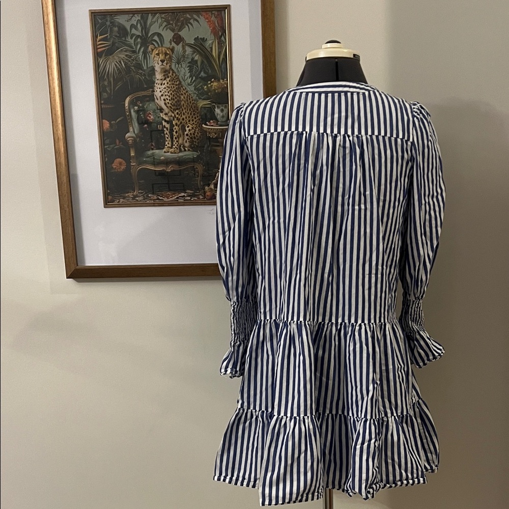 Pomander Place Blue and White Striped Dress - Picture 5 of 5